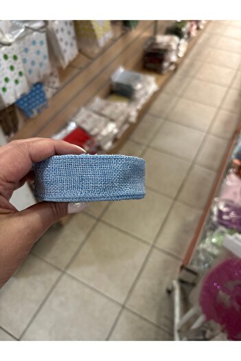 Deniz Party Store Kurdela Jüt Kanaviçe 3 cm Mavi 10 mt 1 Adet