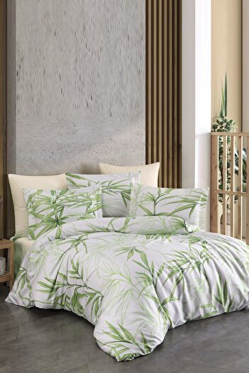 VAROL Double Bamboo Satin Duvet Cover Set