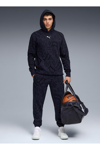 Puma 68953604 teamJAWS Post Game Hoodie Синій Капюшон Комір Regular Fit З принтом Чоловічий Світшот