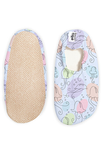Ella Bonna Unisex Bebek Çocuk Deniz Ayakkabısı Havuz Patiği 2'lİ  Paket Gökkuşağı Ve Deniz Anası