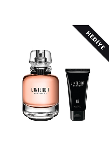 Givenchy L'Interdit EDP 80 Ml + 50 ml Body Milk HEDİYELİ!