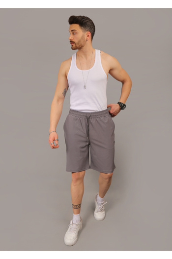 EydaMoon Baggy Cut Quick Dry Parachute Fabric Lace up Waist Sports Shorts