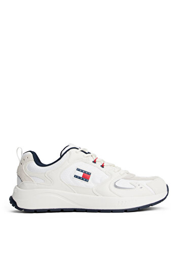 Tommy Hilfiger Ekru Erkek Sneaker TJM RUNNER MIX MATERIAL