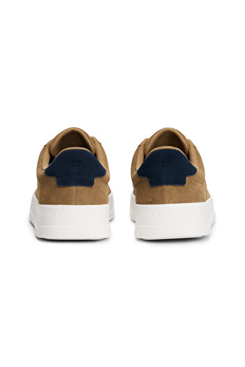 Tommy Hilfiger Kahve Erkek Sneaker TH COURT SUMMER SUEDE