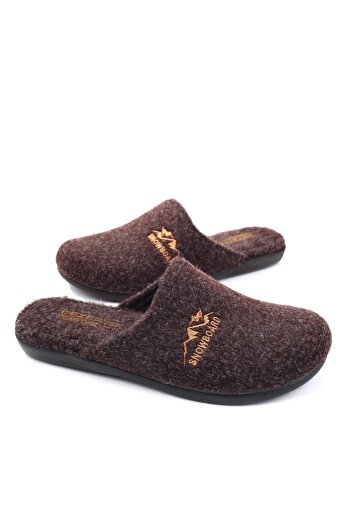 GEZER 15337 Men's Winter Removable Felt Sole Home Carpet Slippers