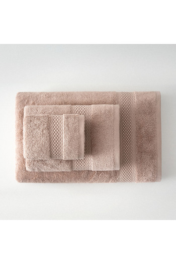 Ecocotton Auraline 3-Piece Towel Set 100% Organic Cotton Powder