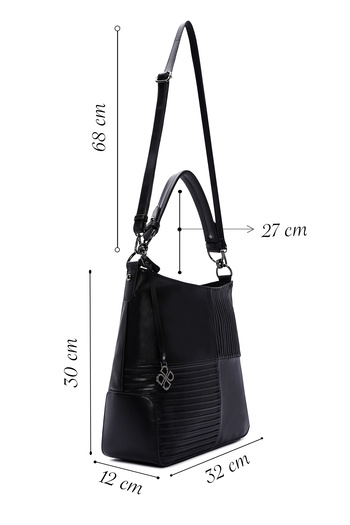 Derimod Women's Black Long Strap Shoulder Bag 25Wbd283514