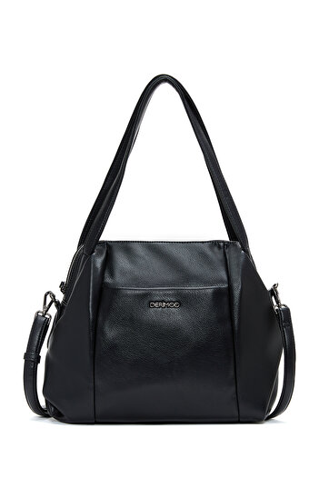 Derimod Women's Black Long Strap Shoulder Bag 25Wbd2484Ft