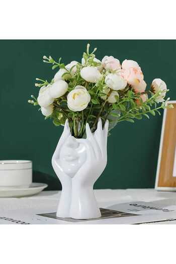 rakaymu Abstract Hand Face Vase 13 cm