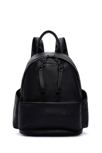 Derimod Women's Black Casual Backpack 25Wbd2495Ft