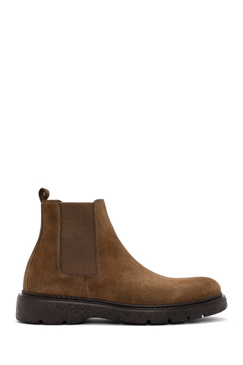Derimod Men's Mink Suede Leather Chelsea Boots 25Wfd632710