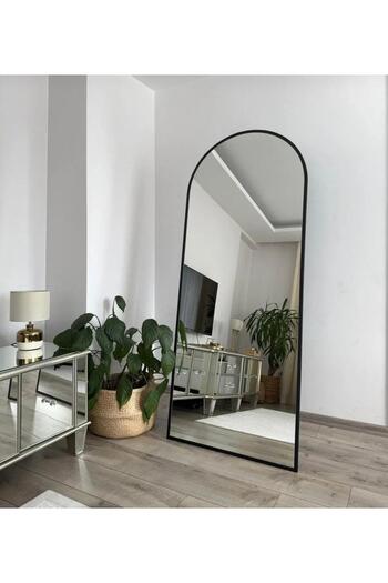 Desire Removable oval mirror with metal frame, 180x70 cm, full length, model, Influencer, Dormito