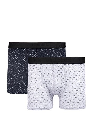 Tudors Men's Flexible Cotton Lycra Boxer Set of 2