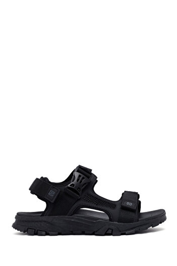 Derimod Men's Black Fabric Sandals 25Sfd696014