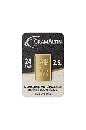 İar AgaKulche 2,5 gr 995 24 Ayar Külçe Altın