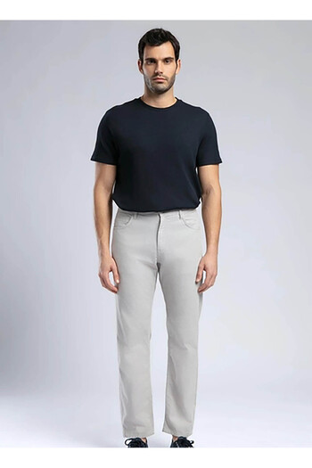 Lee Cooper Normal Bel Straight Light Grey Men's Chino Trousers 252 Lcm 221001 Ricky Nd 1 A. Gray
