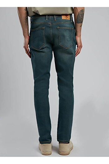 Lee Cooper Jack Normal Bel Dar Kesim Dar Paça Yeşil Erkek Jean Pantolon