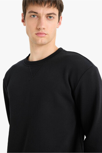 DeFacto Black Men's Sweatshirt T3777Az/Bk81