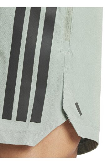 adidas JI8209 POWER 3S SHORT Yeşil Lastikli Bel Slim Fit Düz Erkek Şort