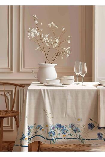 Markaev Spring Tablecloth Cotton Table Cover Msaort0014