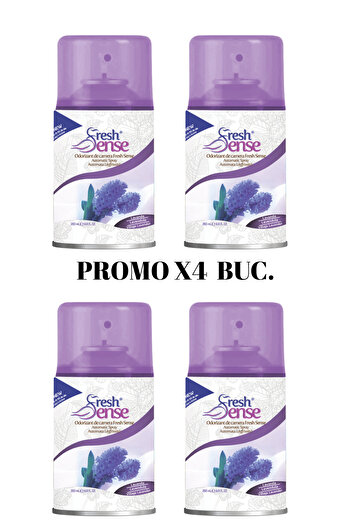 FRESHSENSE Pachet promo 4 bucati - Fresh Sense, odorizant de cameră de rezervă, Lavandă, 260 ml