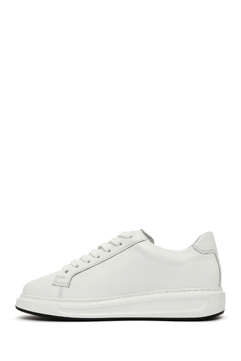 Derimod Men's White Lace-Up Leather Sneaker 25Sfd 640318