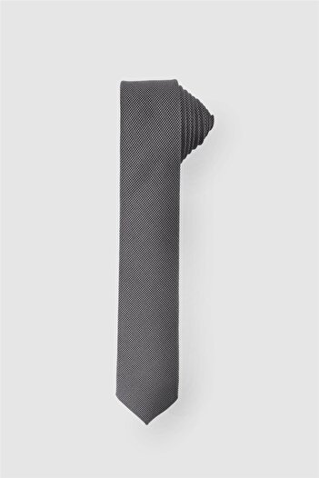 Tudors Self-Patterned Plain Men's Smoked Tie