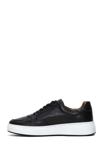 Derimod Black Leather Men's Sneakers - Lace-up, Model 24WFD 610618
