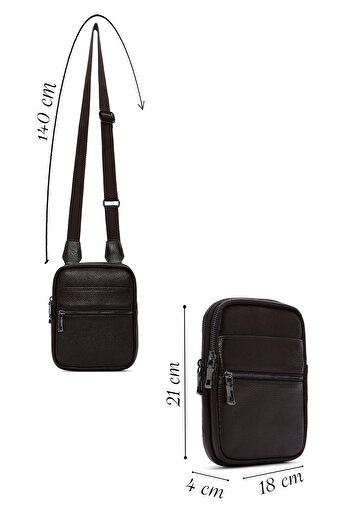 Derimod Men's Brown Crossbody Bag 23Sbd3101Ft
