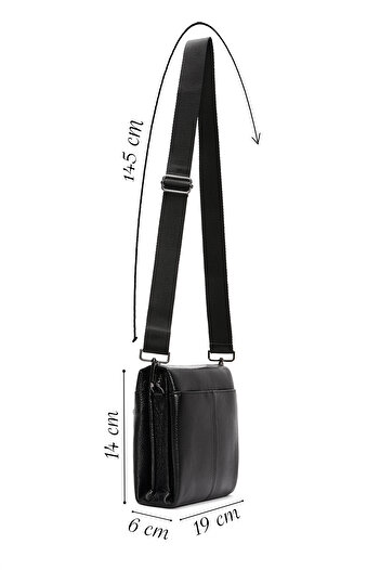 Derimod Men's Black Crossbody Bag 23Sbd3102Ft