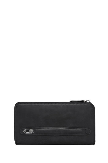 Derimod Men's Black Leather Handbag 23Sbd3300Cr