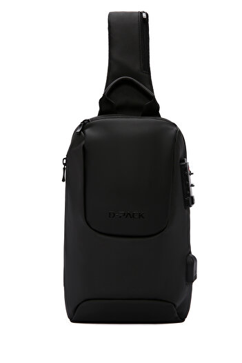 Derimod D-Pack Men's Black Technological Backpack 23Wbd30086F