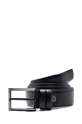 Derimod Men's Black Leather Belt 000A2D1200218