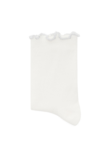 Derimod White Cotton Women's Socks - 000A2C40036F