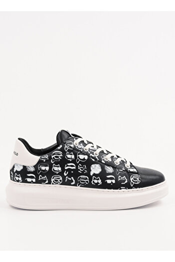 Karl Lagerfeld Siyah - Beyaz Erkek Sneaker KAPRI MENS Twin NFT Graffiti