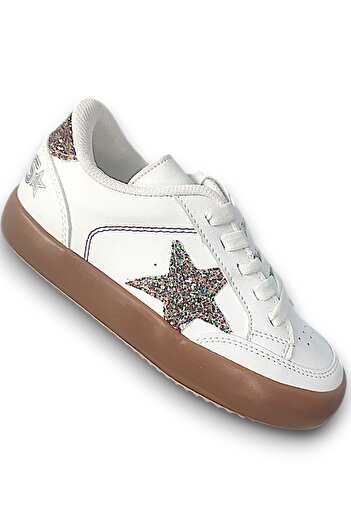 Elit Arvenzo 9935 Beige Glitter Detailed Drawstring Girls' Shoes