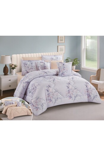 NAJMA Summer printed double bedspread with microfiber filling for a peaceful and comfortable sleep