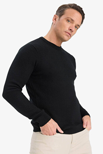 DeFacto Black Men's Sweater C8814Ax/Bk27