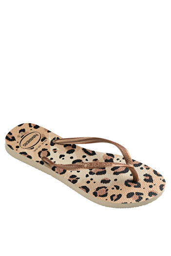 Havaianas Slim Beige Leopard Women's Slippers