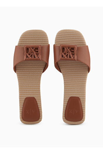 Armani Exchange Logolu Tek Bantlı Terlik TERLİK XDP055 XV921 01816