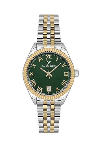 Daniel Klein Sarı Gümüş Retro Mini Rolex Kasa Kadın Kol Saati