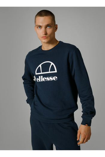 Ellesse EM255-NV Синій чоловічий світшот з велосипедним коміром