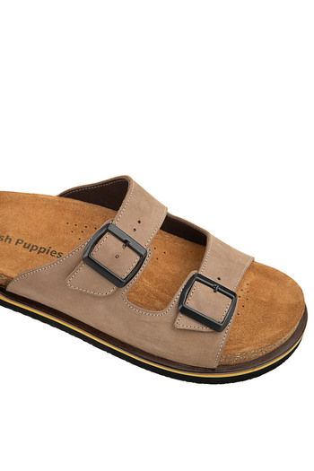 Hush Puppies Ανδρικές δερμάτινες παντόφλες Kum Brasa