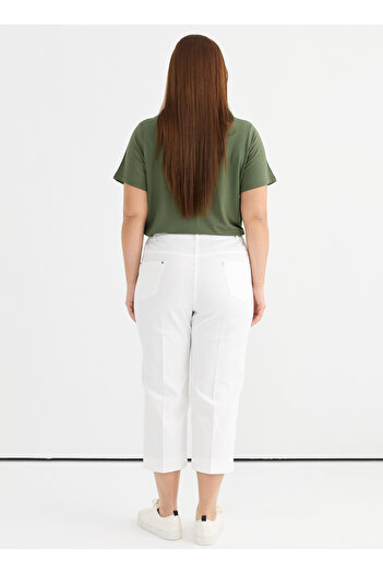 Selen Normal Bel Normal Ekru Kadın Pantolon 25YSL5362-BB