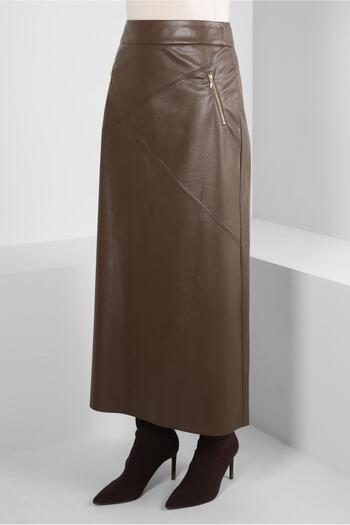 Alvina SUNI 60527 Model Fustă Piele