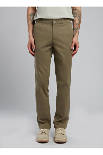 Lee Cooper Normal Bel Slim Straight Khaki Men's Chino Pants 252 Lcm 221007 New Chino 2 Khaki