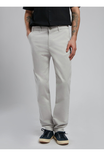 Lee Cooper Normal Bel Slim Straight Light Grey Men's Chino Trousers 252 Lcm 221007 New Chino 2 A. Gray