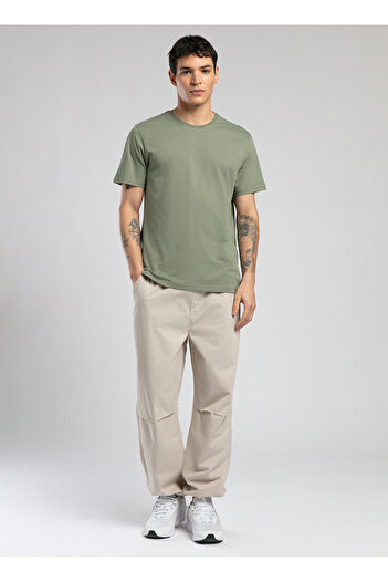 Lee Cooper Normal Bel Relaxed Stone Men's Chino Pants 252 Lcm 221027 Parachute Stone