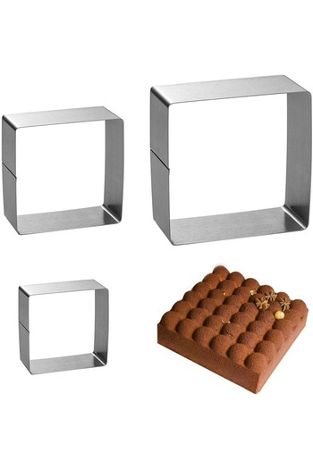 package home 3-Piece Stainless Steel Cake Baking Tool