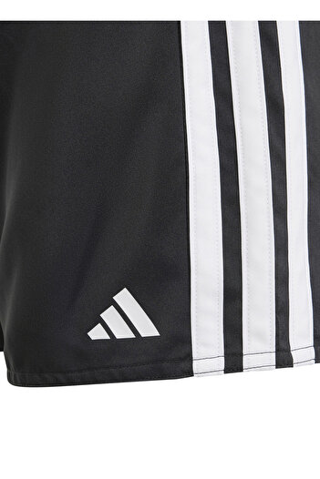adidas Bağlamalı Bel Normal Siyah - Beyaz Erkek Çocuk Şort JD8013-3S SHORTS BY
